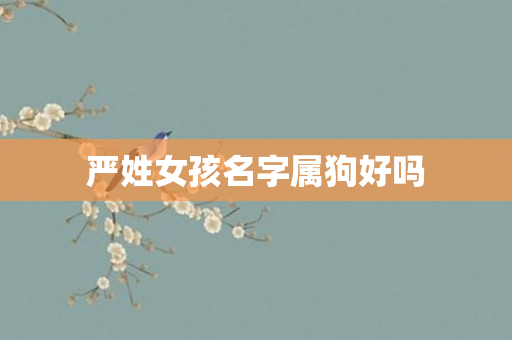 严姓女孩名字属狗好吗