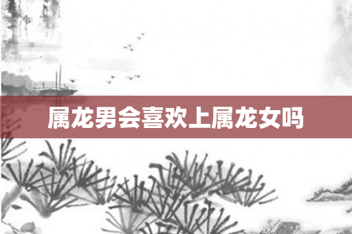 属龙男会喜欢上属龙女吗