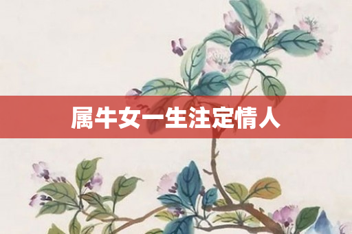 属牛女一生注定情人