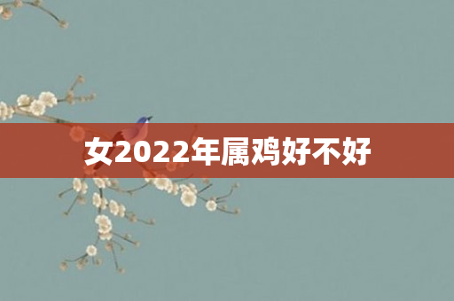 女2022年属鸡好不好