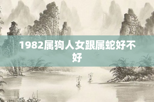 1982属狗人女跟属蛇好不好