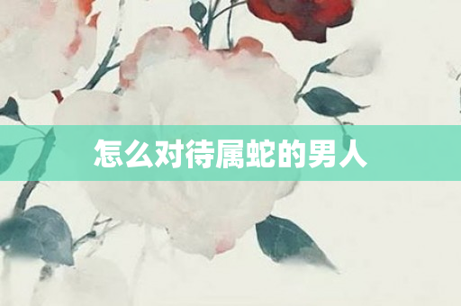 怎么对待属蛇的男人