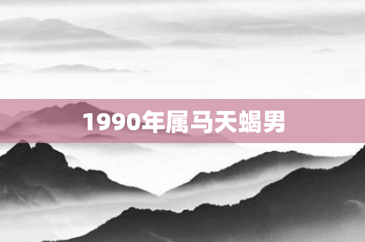 1990年属马天蝎男