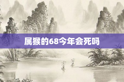 属猴的68今年会死吗