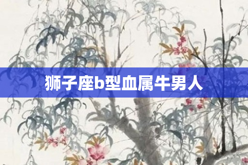 狮子座b型血属牛男人