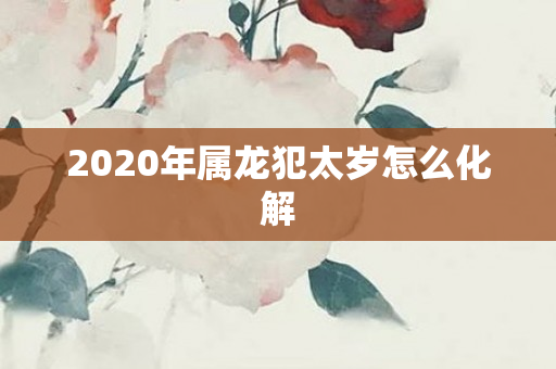 2020年属龙犯太岁怎么化解