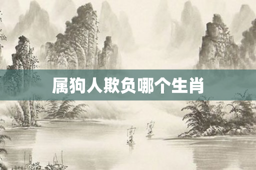 属狗人欺负哪个生肖