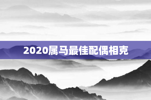 2020属马更佳配偶相克