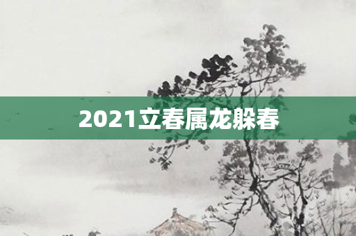 2021立春属龙躲春