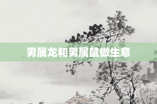 男属龙和男属鼠做生意