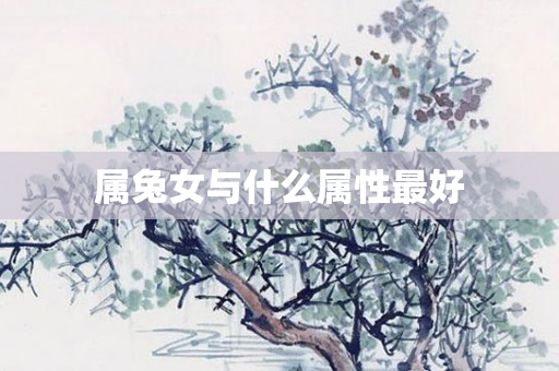 属兔女与什么属性更好
