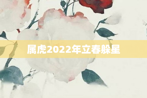 属虎2022年立春躲星