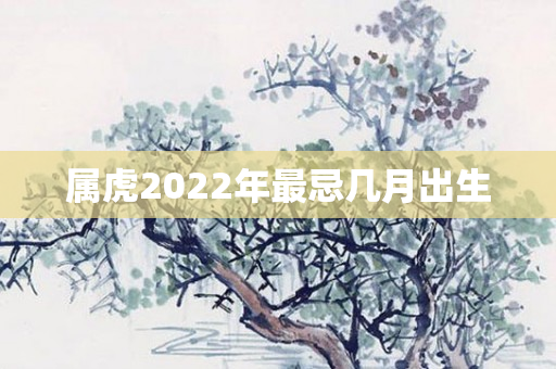 属虎2022年最忌几月出生