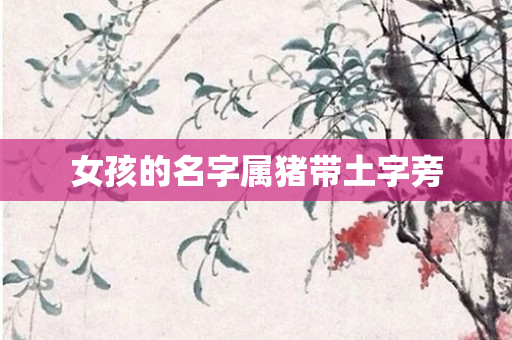 女孩的名字属猪带土字旁