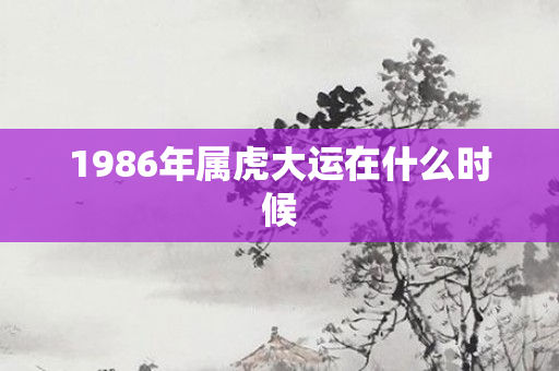 1986年属虎大运在什么时候