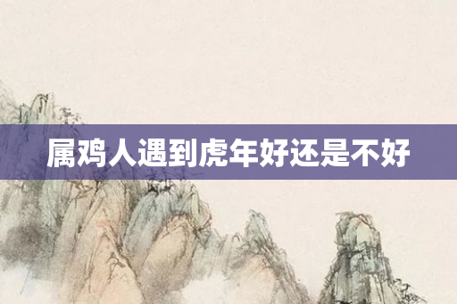 属鸡人遇到虎年好还是不好
