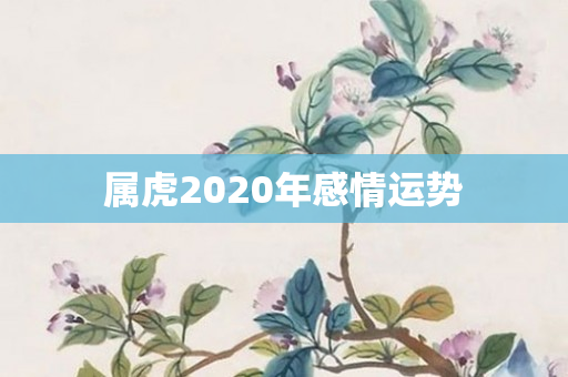 属虎2020年感情运势