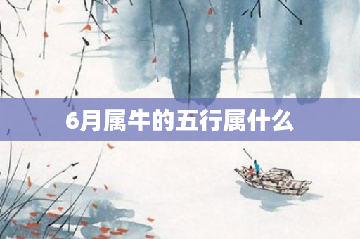 6月属牛的五行属什么
