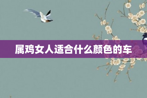 属鸡女人适合什么颜色的车