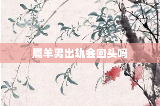 属羊男出轨会回头吗