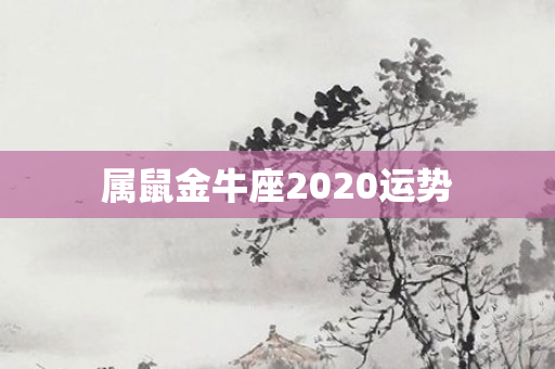 属鼠金牛座2020运势