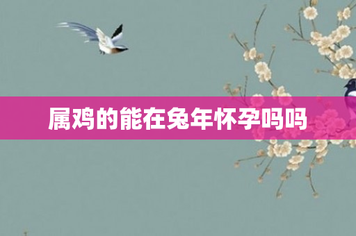 属鸡的能在兔年怀孕吗吗