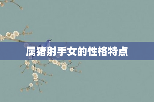 属猪射手女的性格特点