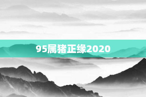 95属猪正缘2020