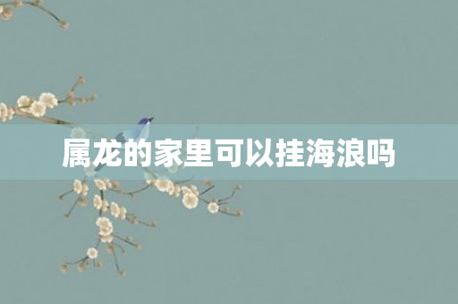 属龙的家里可以挂海浪吗
