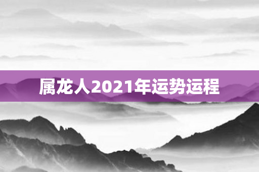 属龙人2021年运势运程