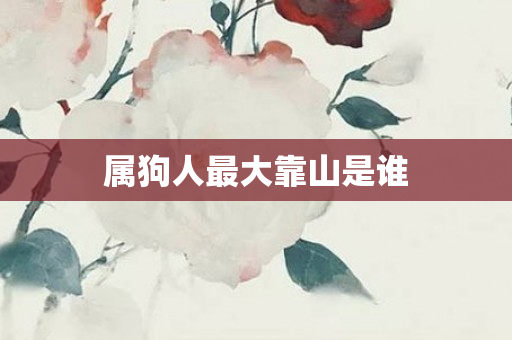 属狗人更大靠山是谁