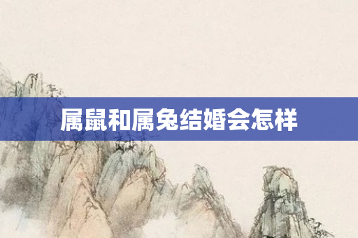 属鼠和属兔结婚会怎样