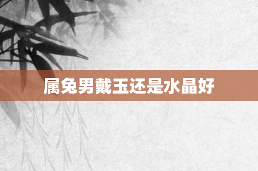 属兔男戴玉还是水晶好