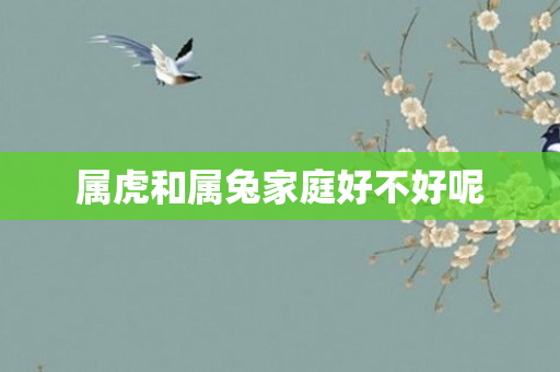 属虎和属兔家庭好不好呢