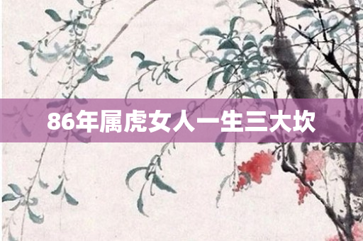 86年属虎女人一生三大坎