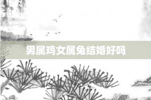 男属鸡女属兔结婚好吗