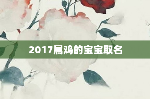 2017属鸡的宝宝取名