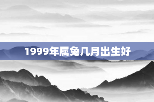 1999年属兔几月出生好