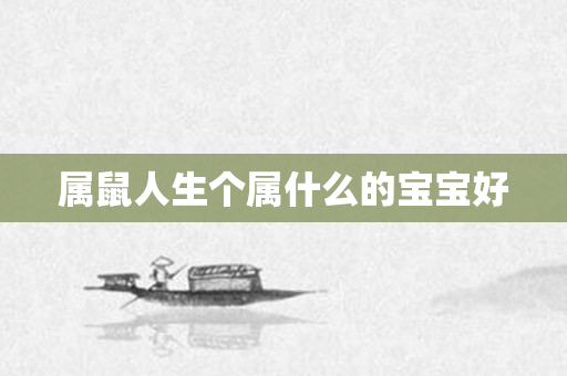属鼠人生个属什么的宝宝好