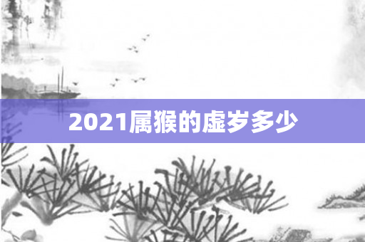 2021属猴的虚岁多少