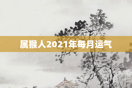 属猴人2021年每月运气