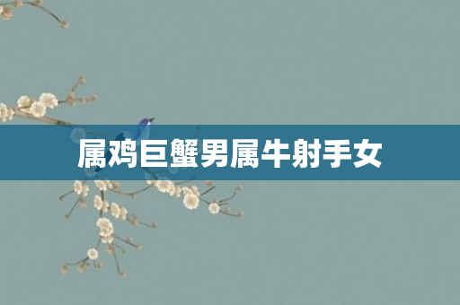 属鸡巨蟹男属牛射手女