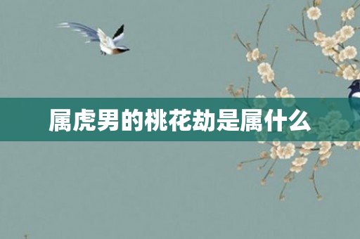 属虎男的桃花劫是属什么