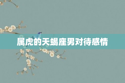 属虎的天蝎座男对待感情