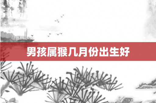 男孩属猴几月份出生好