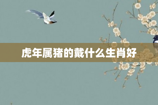 虎年属猪的戴什么生肖好