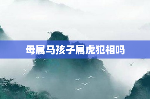 母属马孩子属虎犯相吗