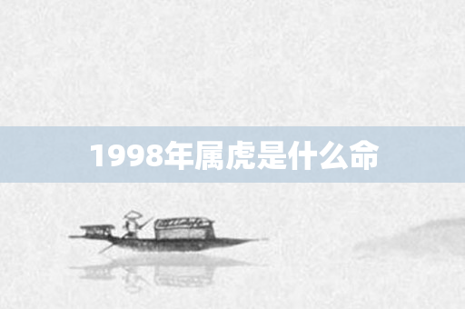 1998年属虎是什么命