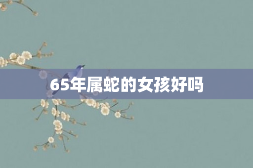 65年属蛇的女孩好吗