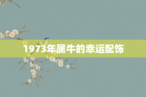 1973年属牛的幸运配饰